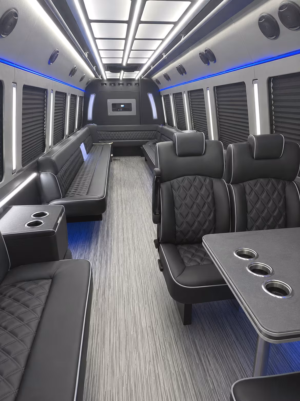 ontario 25 passenger party bus inside