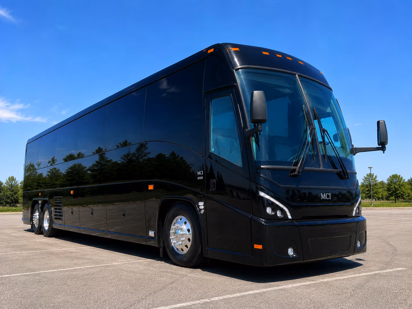 ontario charter bus rental exterior